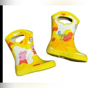Original Kids First Peppa Pig Grab Handle Rain Boots - Kids SZ 4 Toddler